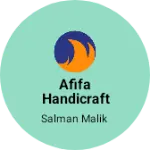 Business logo of Afifa handicraft and furniture