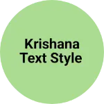Business logo of Krishana text style