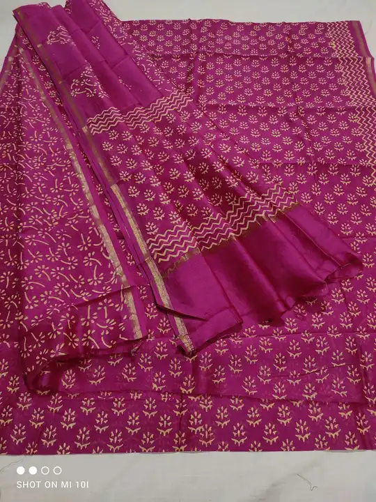 handblock attractive dabu print suit uploaded by Virasat kala chanderi on 3/4/2023