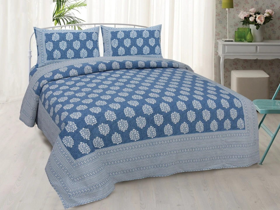 Double bedsheets 90,108 uploaded by Nayab fashion on 3/4/2023