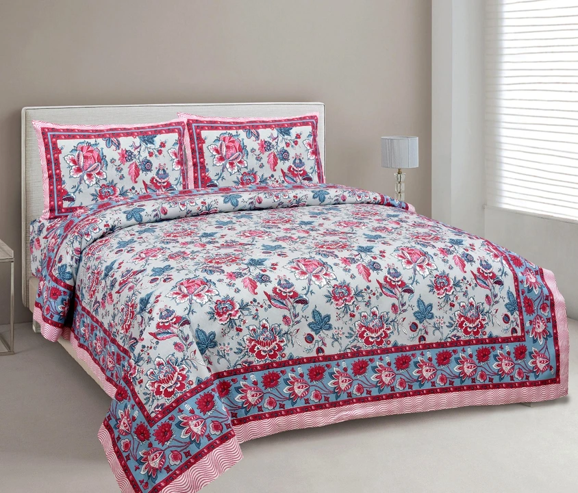 Double bedsheets 90,108 uploaded by Nayab fashion on 3/4/2023