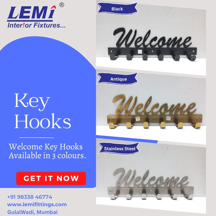 Key hook - Welcome. uploaded by Balaji Traders (Lemi) on 3/4/2023