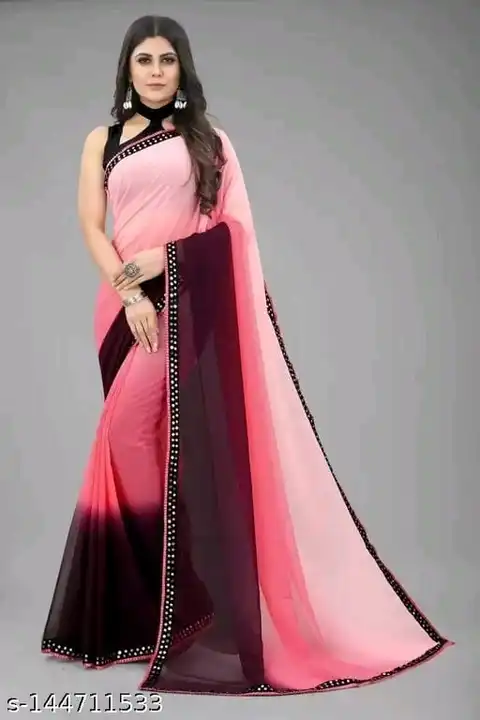 Rani collar saree uploaded by Kristy fashion on 3/4/2023