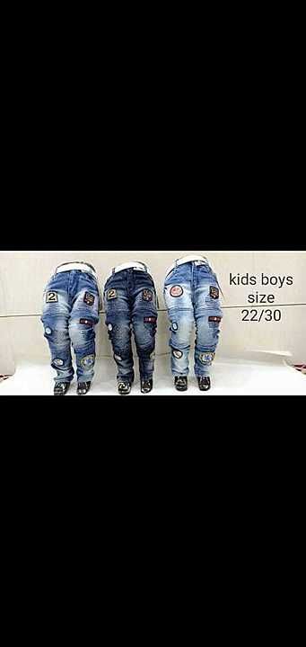 Kids boys funk pattern jeans 22/30 uploaded by Sewa jeans world on 7/8/2020