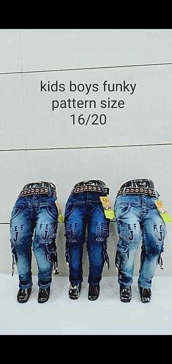 Kids boys funk pattern jeans 16/20 uploaded by business on 7/8/2020