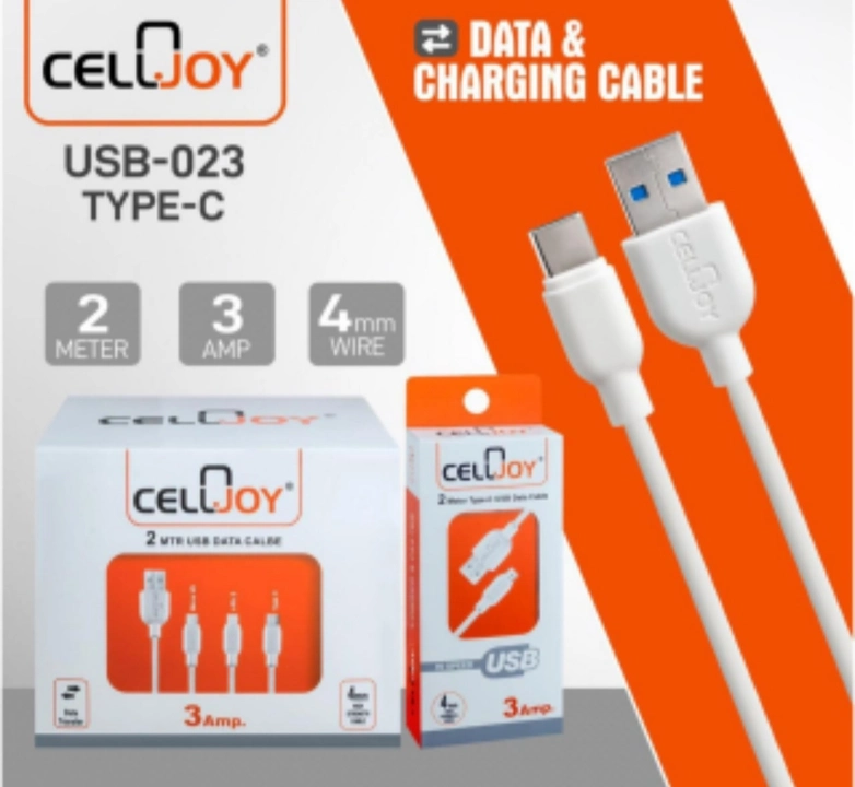 CellJOY Cable 2 Mtrs.  uploaded by Collection India Enterprise on 5/30/2024