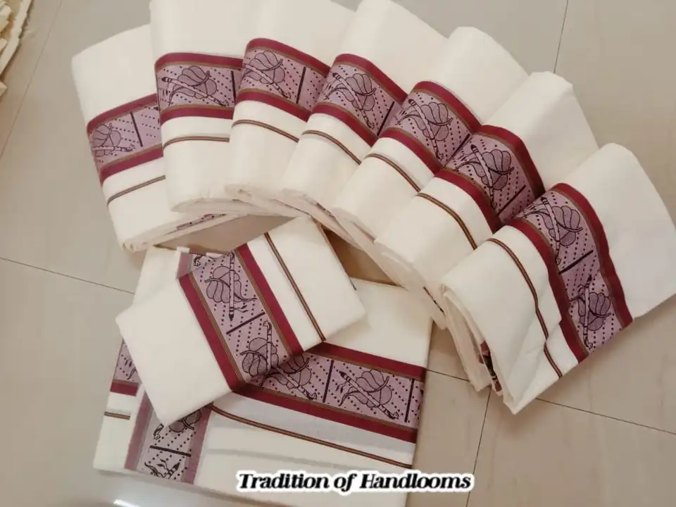 Kerela sarees setmundus  uploaded by Maari Amman Textile on 3/4/2023