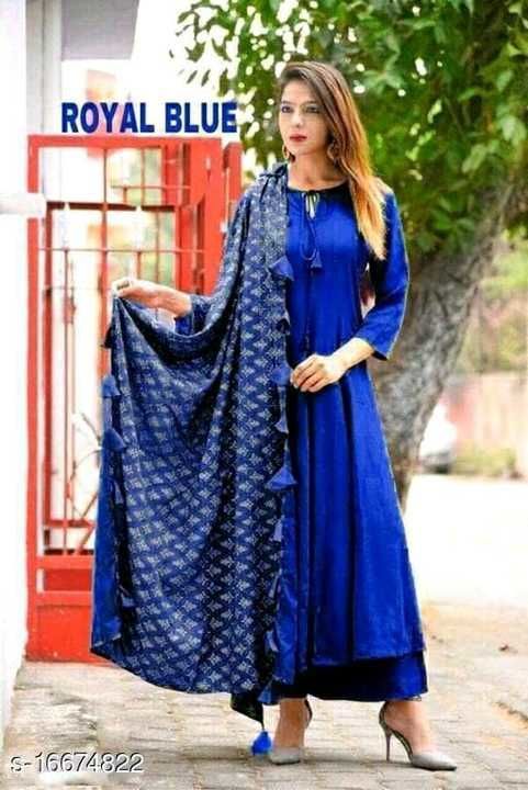 Long kurti with plazzo uploaded by business on 2/24/2021