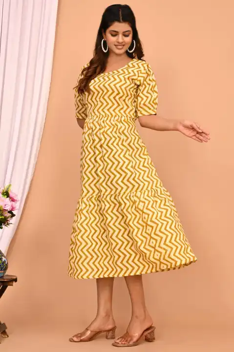 Long Dress  uploaded by Ashoka bagru print on 3/4/2023