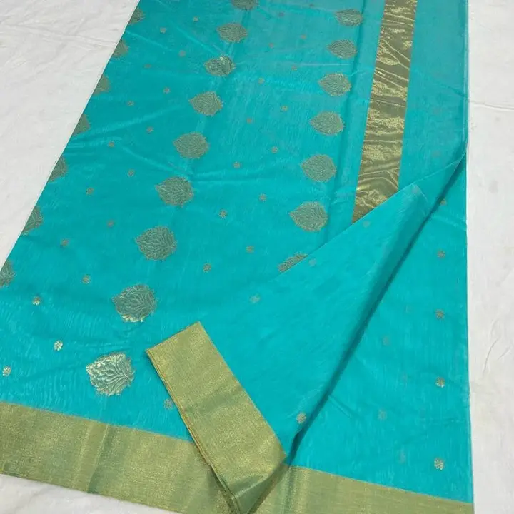 Pure handwoven traditional chanderi saree uploaded by Virasat handloom chanderi on 3/4/2023