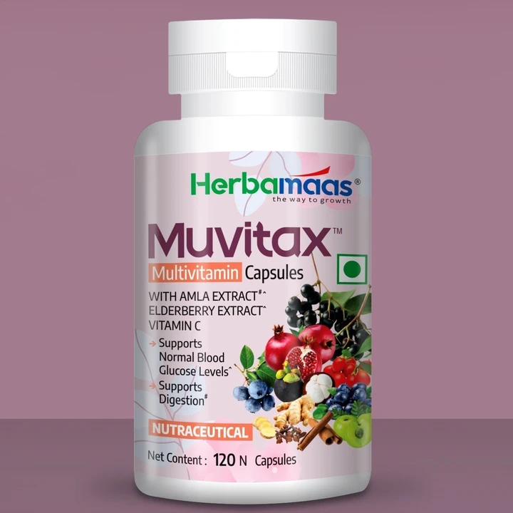 MUVITAX MULTIVITAMIN 120 CAPSULE  uploaded by HERBAMAAS BUSINESS SERVICES PVT LTD  on 3/4/2023