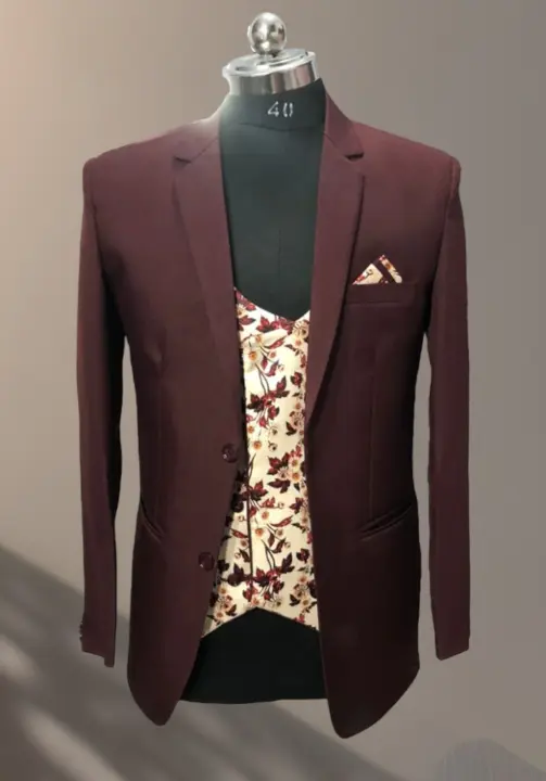 Product image of Three Piece Suit with Reversible Vasket , ID: three-piece-suit-with-reversible-vasket-5fde4462