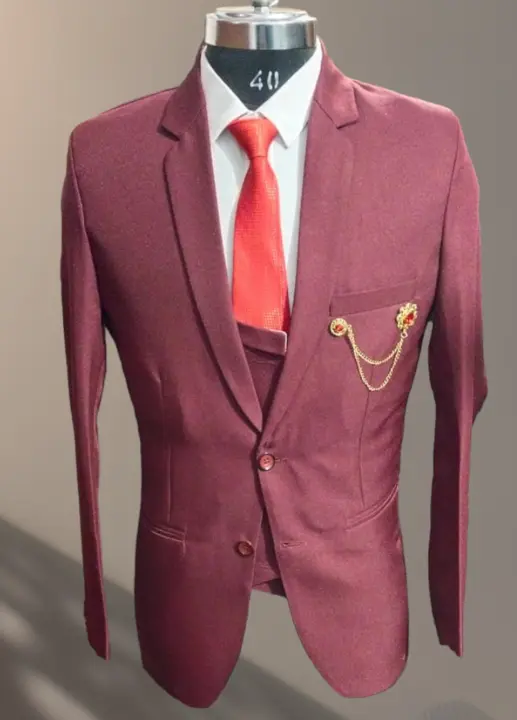 Product image of Three Piece Suit with Reversible Vasket , ID: three-piece-suit-with-reversible-vasket-b7e3369e