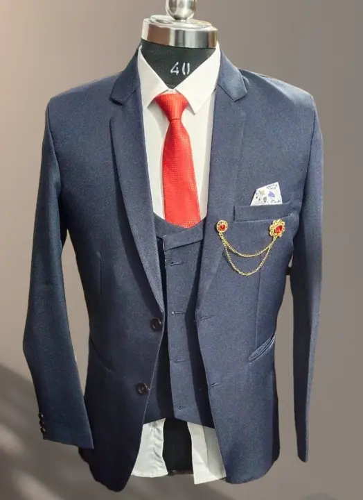 Product image of Three Piece Suit with Reversible Vasket , ID: three-piece-suit-with-reversible-vasket-4a677b26