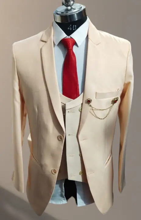 Product image of Three Piece Suit with Reversible Vasket , ID: three-piece-suit-with-reversible-vasket-6afb8a99