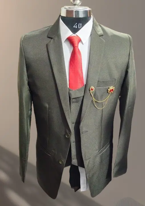 Product image of Three Piece Suit with Reversible Vasket , ID: three-piece-suit-with-reversible-vasket-3a4c71a4
