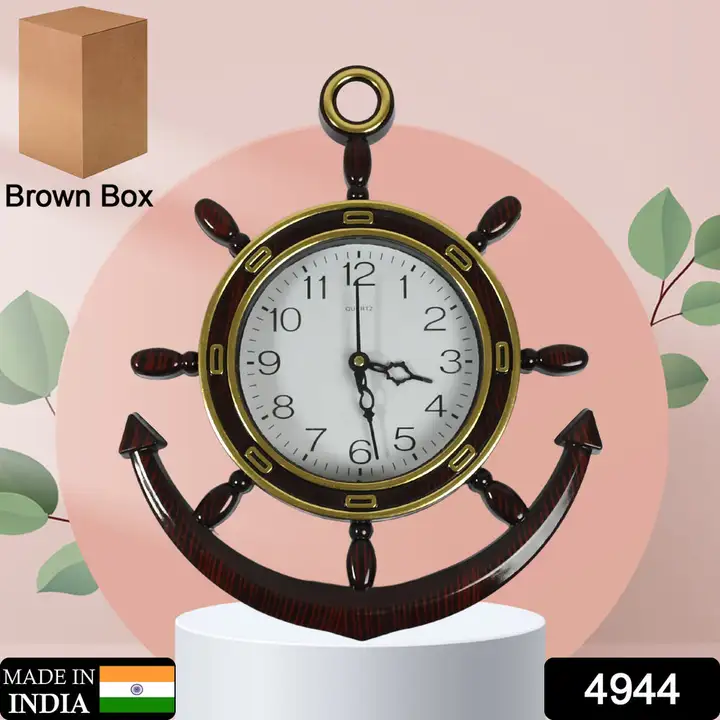 4944 Anchor Shape Wall Clock Size 28x23x5cms uploaded by DeoDap on 3/4/2023