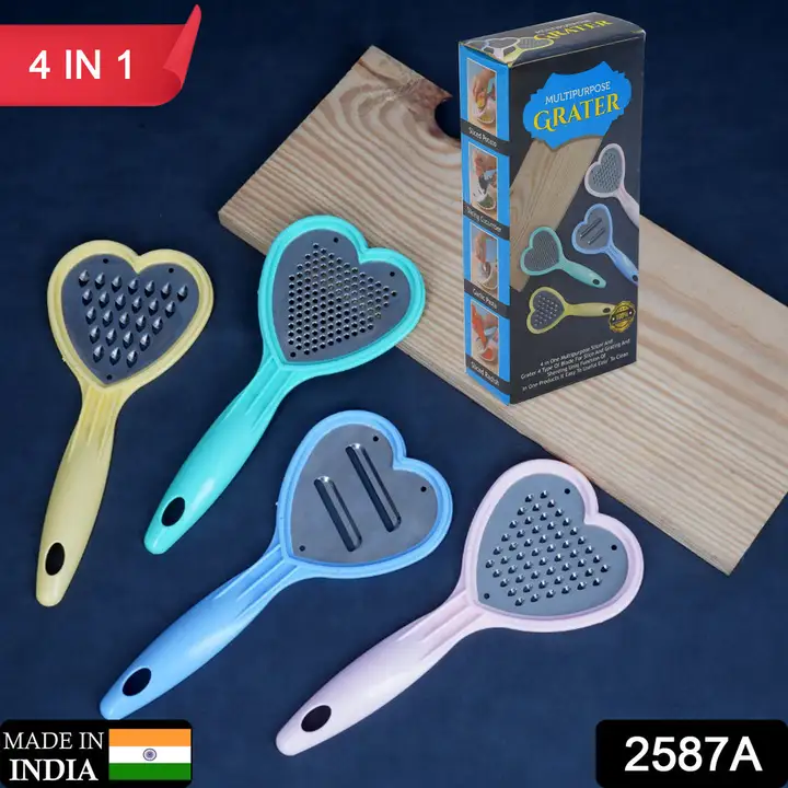 2587a Heart Grater Set and Heart Grater Slicer Used Widely for Grating and Slicing of Fruits, Vegeta uploaded by DeoDap on 3/4/2023