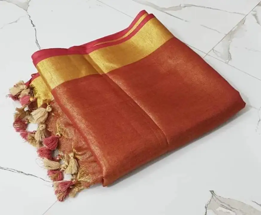 Tissue linen saree  uploaded by Md S. Handloom on 3/4/2023