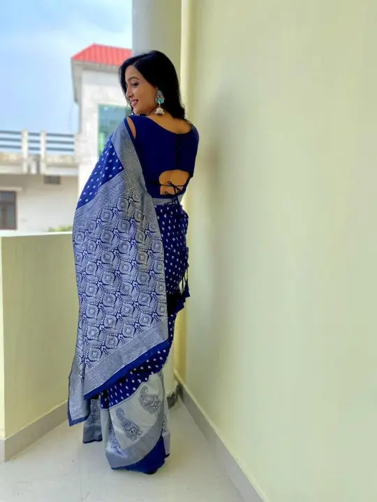 Hey guys do you want to order this saree so DM me 💬 and order now  uploaded by Dhananjay Creations Pvt Ltd. on 3/4/2023