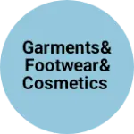 Business logo of Garments& footwear& cosmetics