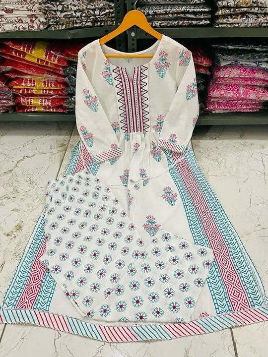 Cotton printed kurti  uploaded by PANIHARI COLLECTION CENTRE on 3/4/2023