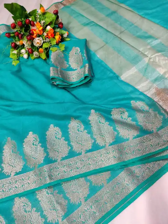 Cotton linen saree uploaded by business on 3/4/2023