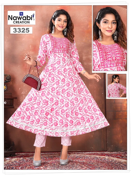 Top with pants kurti  uploaded by business on 3/4/2023