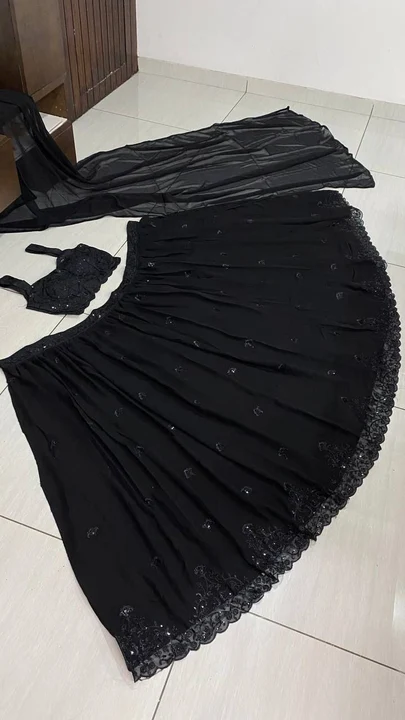 Black saree uploaded by GS Traders on 3/4/2023
