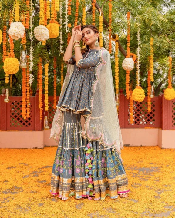 Beautiful New sharara set uploaded by GS Traders on 3/4/2023