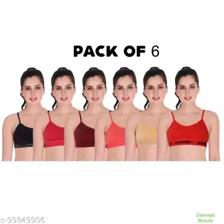 New collection of wide renge bra trending quality pack of 6 uploaded by business on 3/4/2023