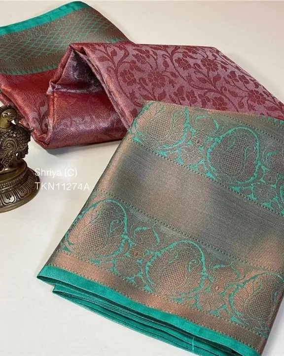 Banarasi Tissue Sarees with Blouse Piece  uploaded by M.N.FABRICS on 3/4/2023