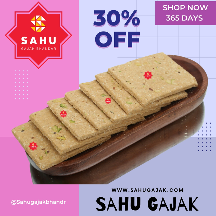 SHOP NOW: https://bit.ly/40bacZN
Looking for a delicious and healthy snack to satisfy your sweet too uploaded by Sahu Gajak Bhandar on 3/4/2023