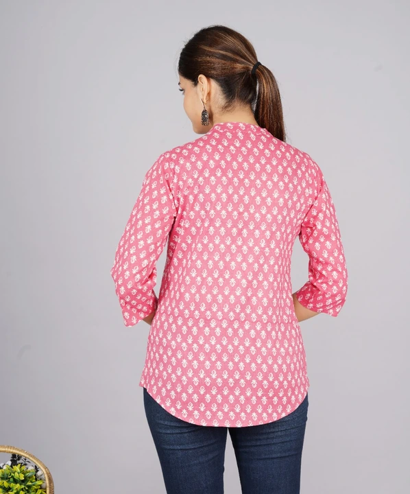🔥 *Summer ⛱️ Top* 🔥

*Beautiful Heavy Jaipuri Printed Cotton Fabric Tunic Tops* 💃💃💃💃💃

⭐ Prod uploaded by Roza Fabrics on 3/4/2023