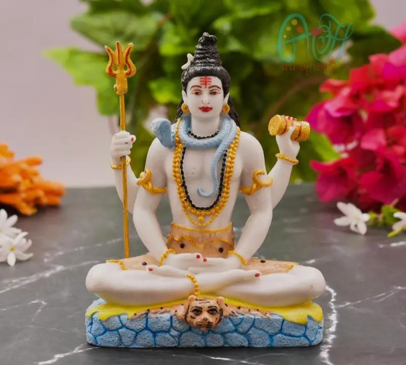 Archna handicraft polyresin lord shiva statue Pooja room gift item and decorative item  uploaded by Archna handicraft on 3/4/2023