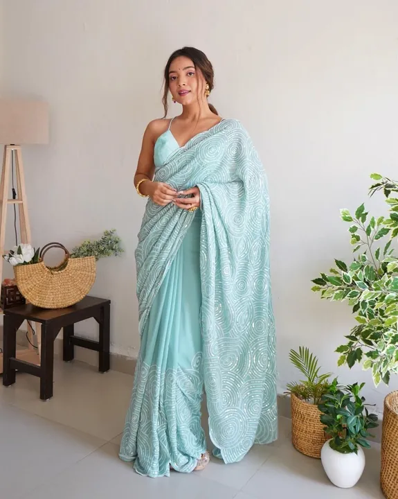 Party wear saree uploaded by PENTAGON DREAM WORLD on 3/4/2023
