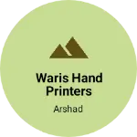Business logo of Waris hand printers