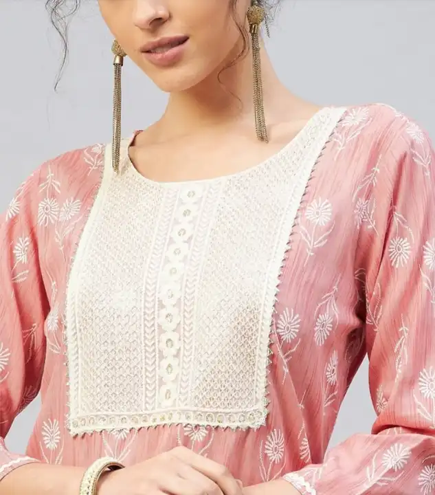 Embroidered kurti  uploaded by Vivekanand ecommerce company on 3/5/2023