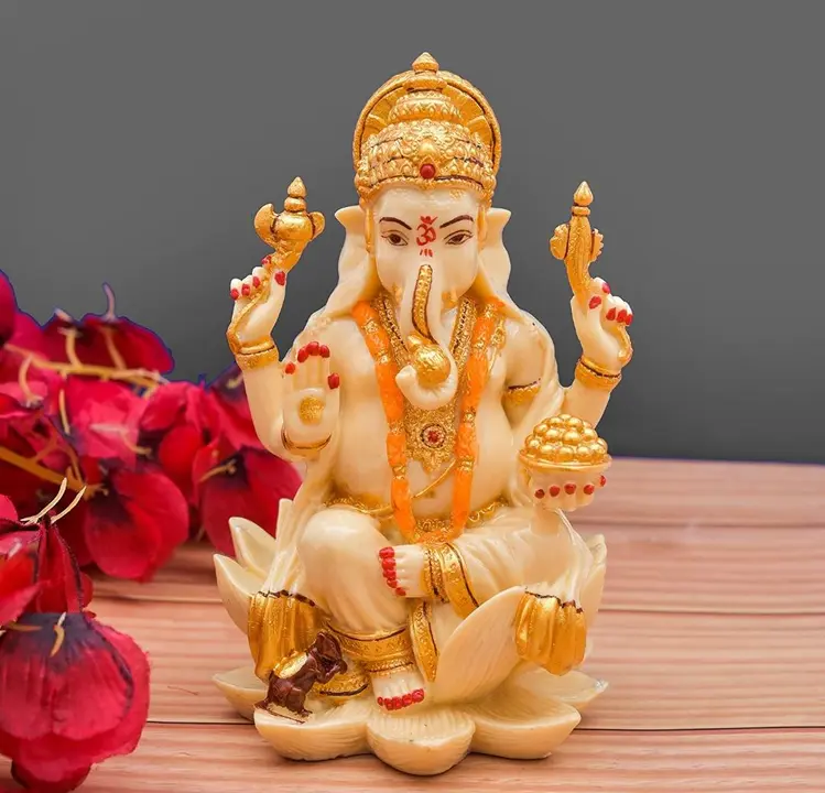 Archna handicraft polyresin Ganesh ji for Pooja room gift item and decorative item uploaded by Archna handicraft on 3/5/2023