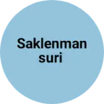Business logo of Saklenmansuri