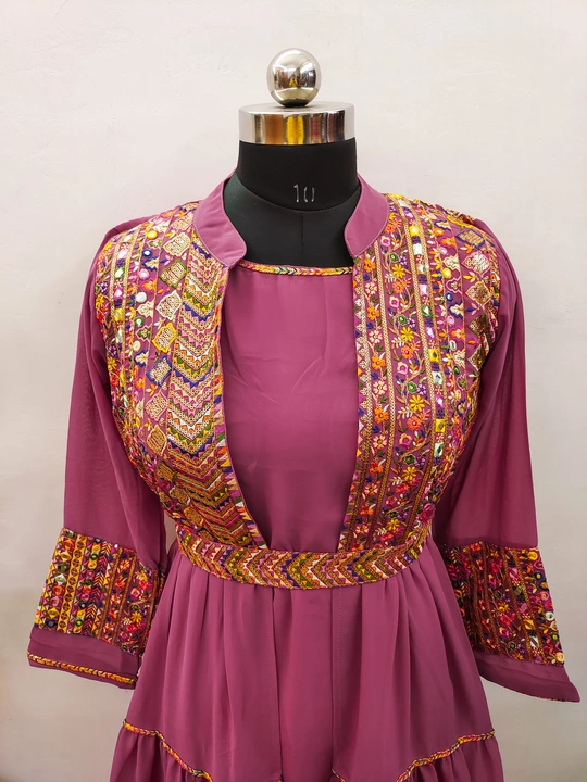 New Multi embroidery Jacket with Gown and Belt  uploaded by Vihu fashion on 3/5/2023