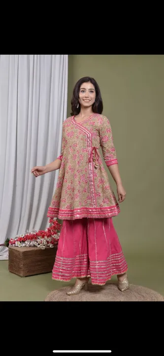 Printed kurti with dupatta set  uploaded by Vivekanand ecommerce company on 3/5/2023