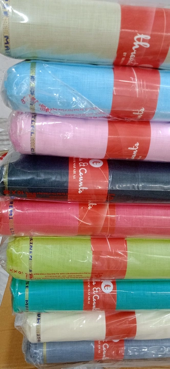 Cotton linen mafatlal shirting fabric uploaded by Shrinivas traders on 3/5/2023