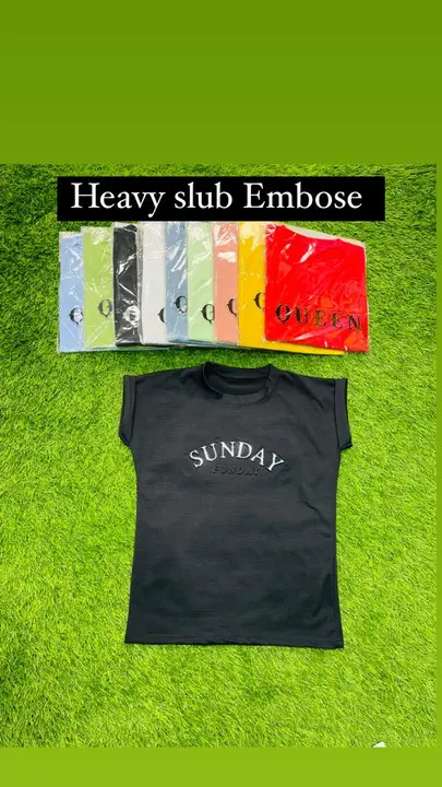 Slub embozz t shirt heavy uploaded by The variety guru on 3/5/2023