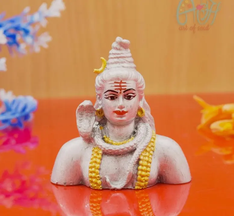 Archna handicraft polyresin silver lord shiva statue Pooja room gift item  uploaded by Archna handicraft on 5/29/2024