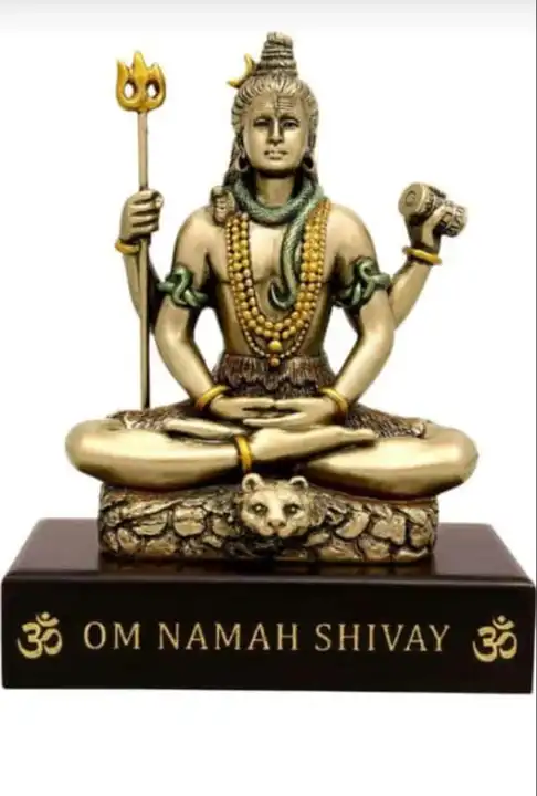 Bronze lord shiva with wooden base  uploaded by business on 3/5/2023