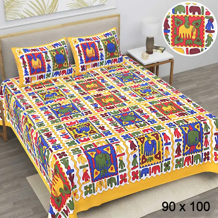 Pure cotton bedsheets  uploaded by COPPVILLA - The art and craft store on 3/5/2023