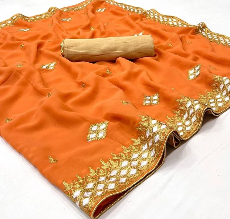 Soft Georgette saree  uploaded by Krishna fashion on 3/5/2023