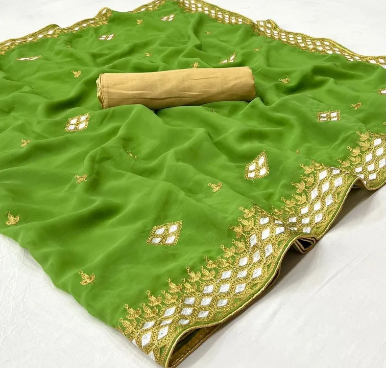 Soft Georgette saree  uploaded by Krishna fashion on 3/5/2023