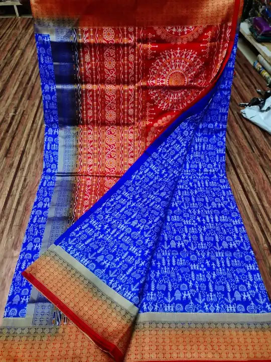 Handloom sambalpuri orjinal saree online payment shipping charges  uploaded by Online shopping buijness on 3/5/2023